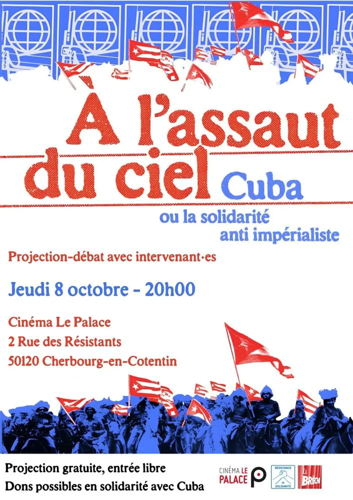 Ciné-débat A l'assaut du ciel : Cuba ou la solidarité anti-impérialiste