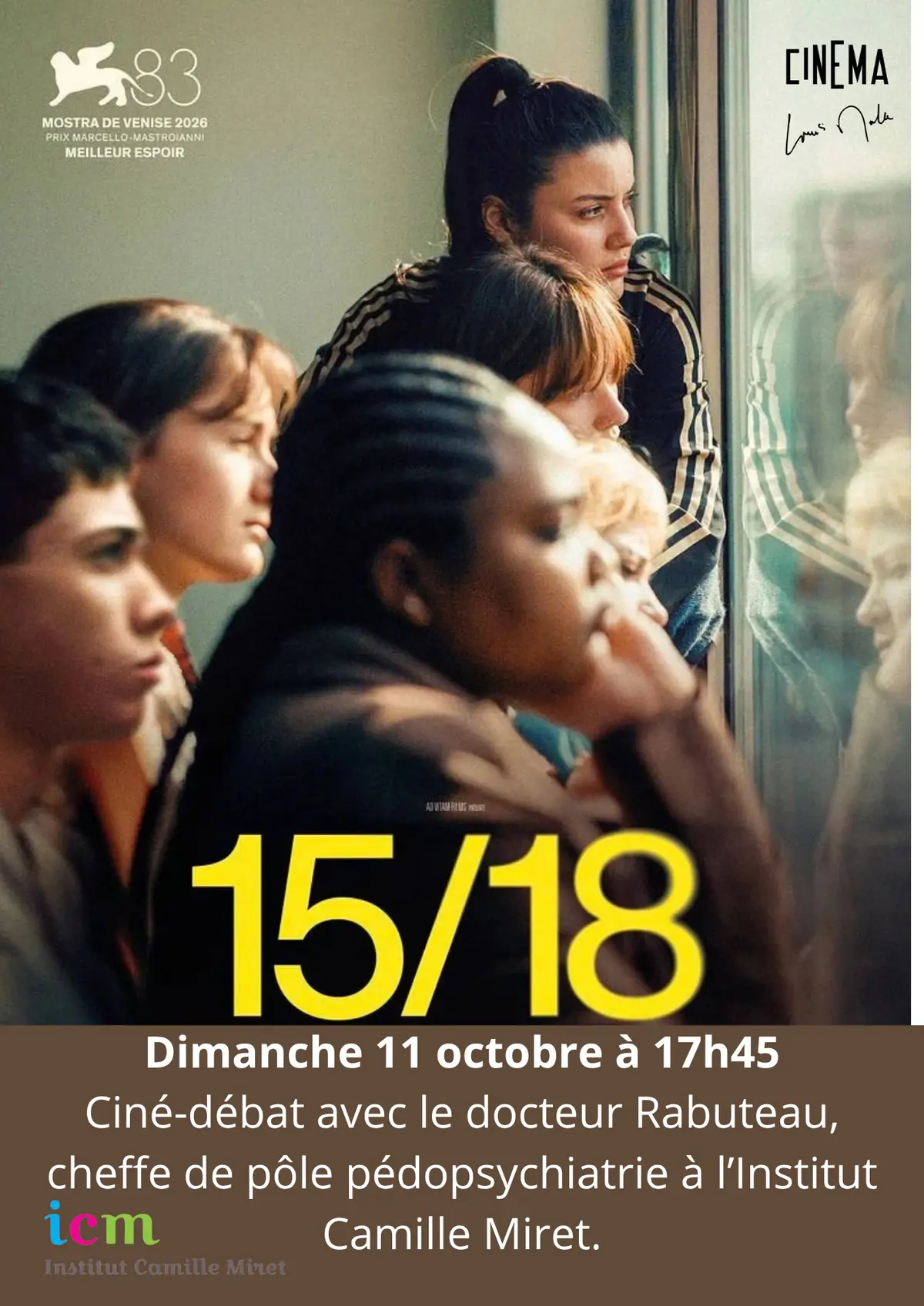 Ciné Débat avant première du film :15/18