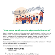 Ciné-débat : Le lien social au coeur de la santé mentale