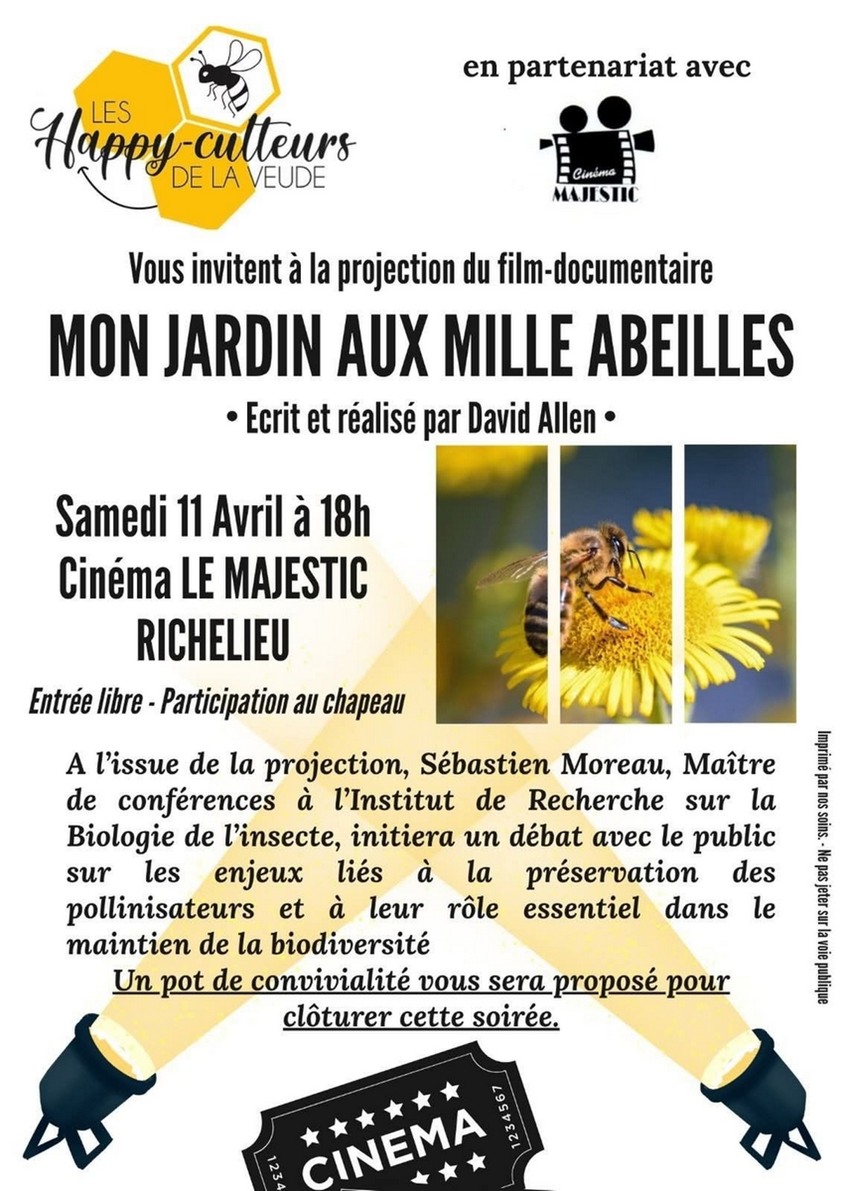Ciné-débat : Mon jardin aux mille abeilles