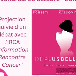 CINE DEBAT OCTOBRE ROSE DE PLUS BELLE AVEC L'IRCa