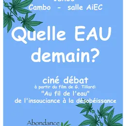 Ciné-débat : thème L'eau potable, de l'insouciance à la désobéissance