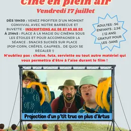 Ciné en plein air à Rougnat : Un p'tit truc en plus