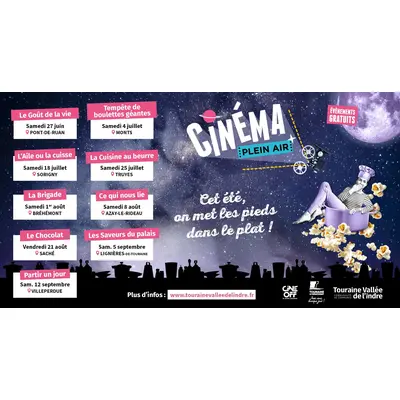 Ciné en plein air 2026 en Touraine