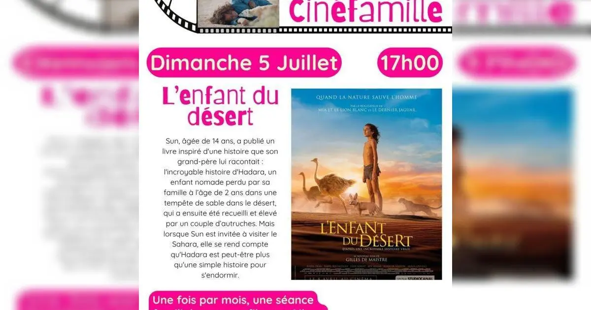 Ciné famille "L'enfant du désert"