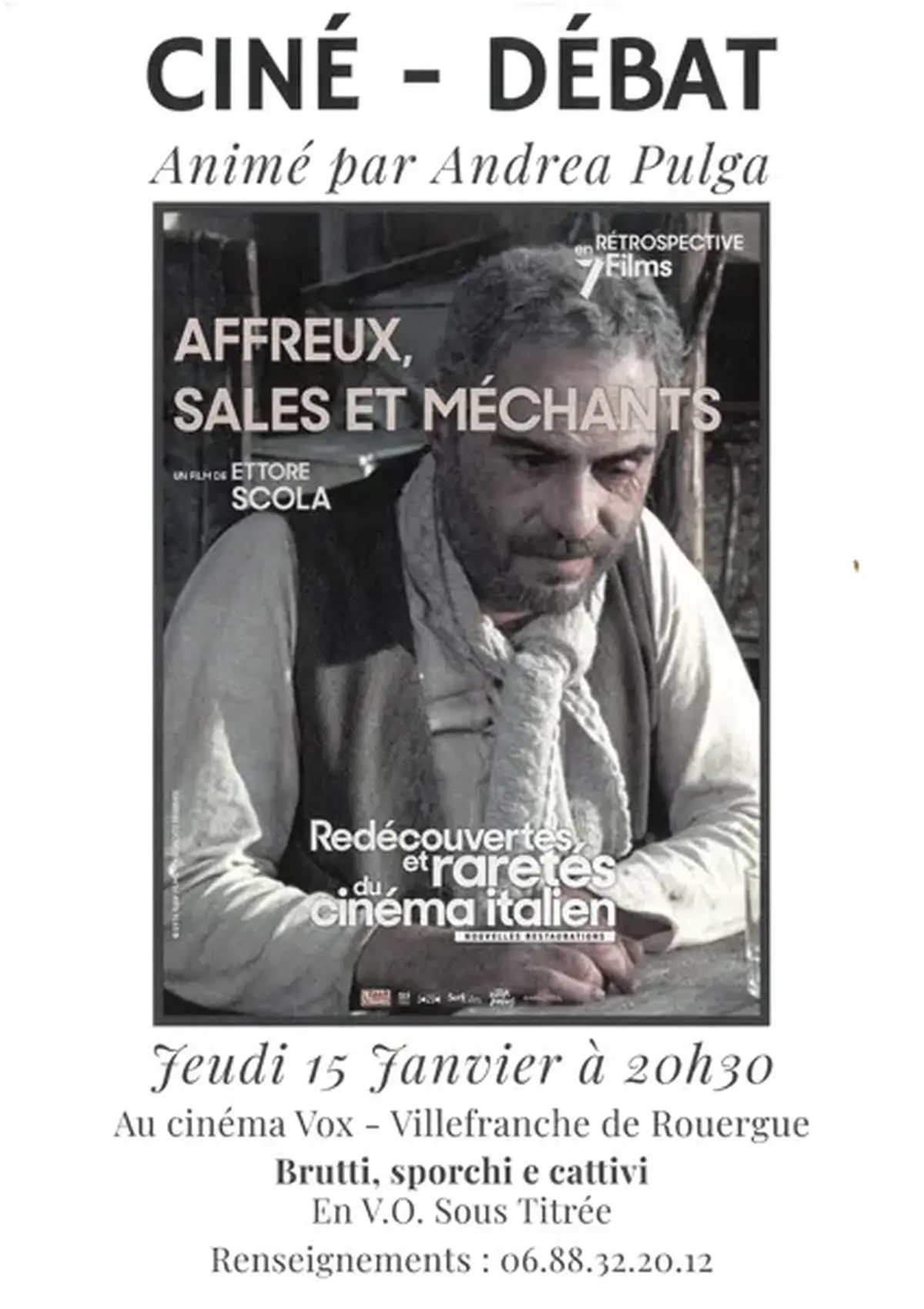 Ciné Italien : Affreux, Sales et Méchants d'Ettore Scola