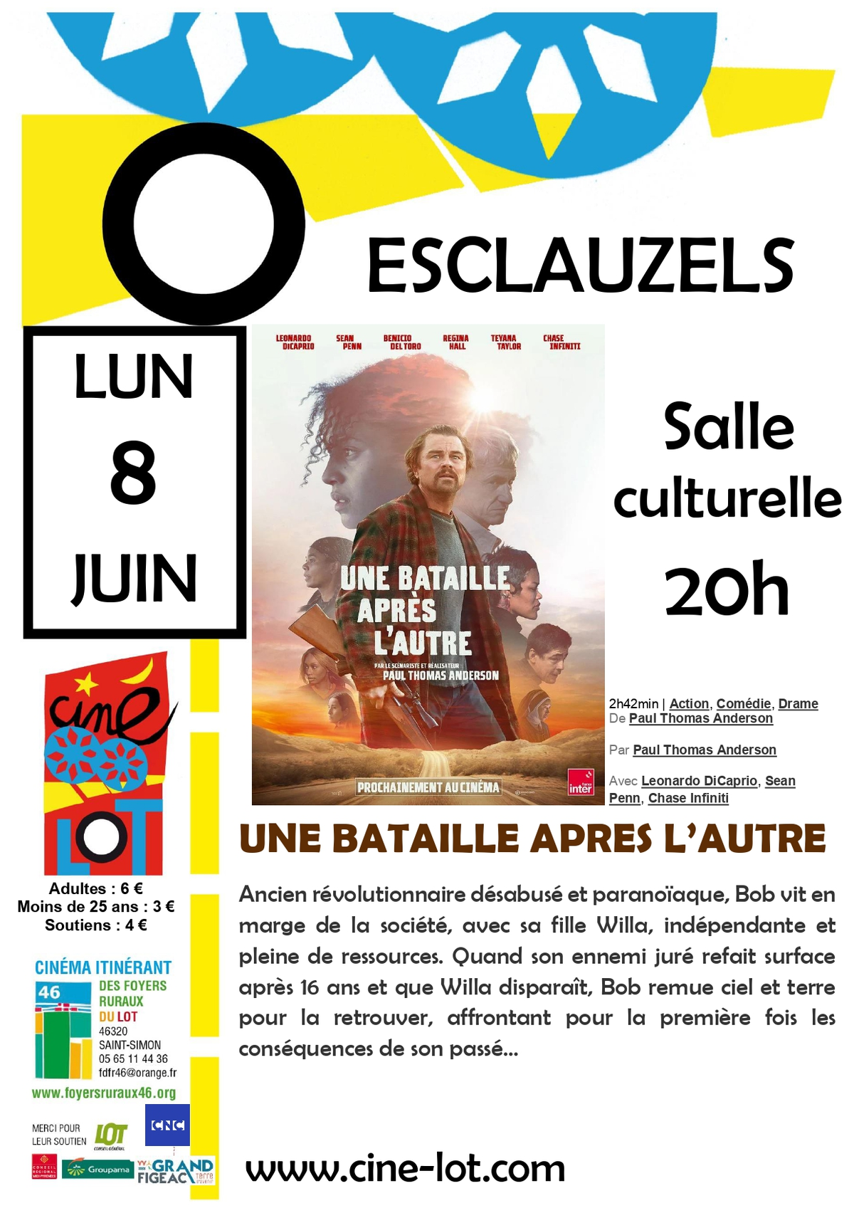 Ciné-Lot à Esclauzels: Une bataille après l'autre