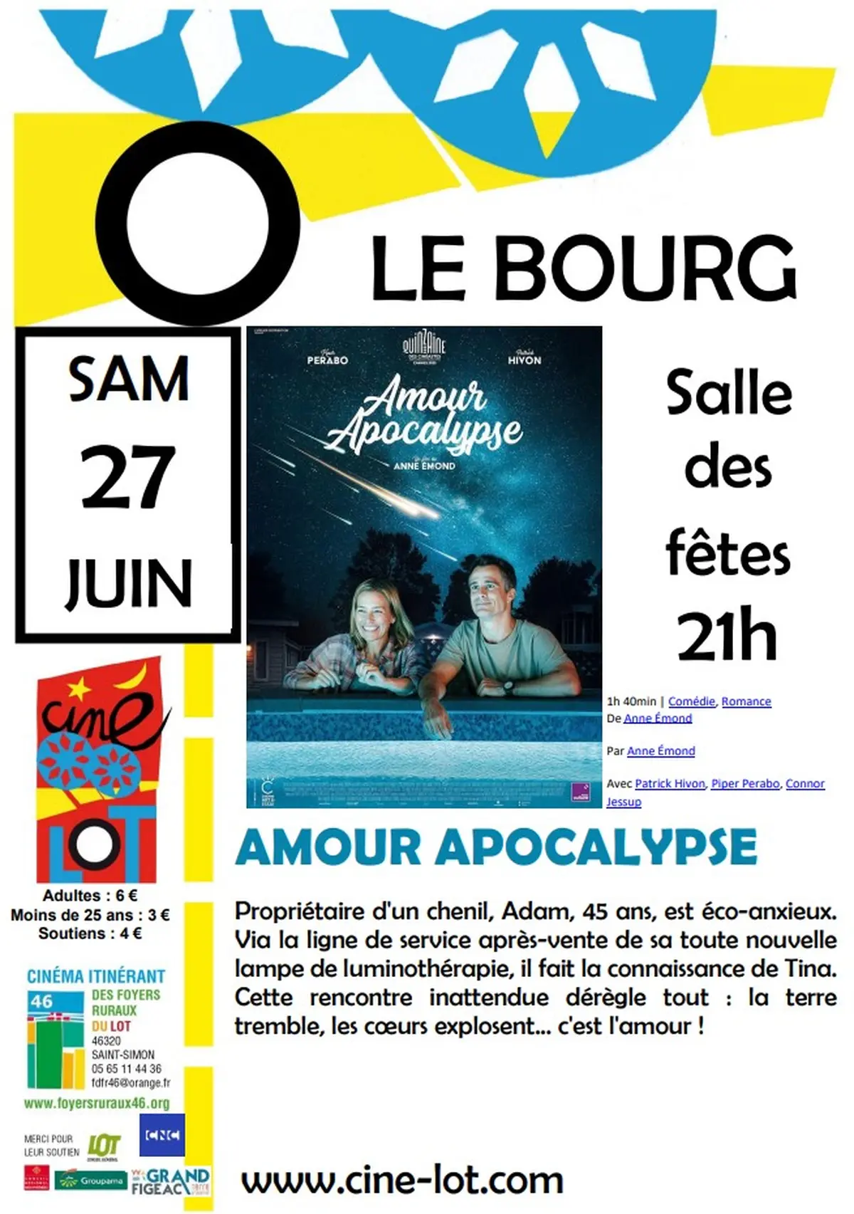 Ciné-lot  à Le Bourg :   Amour Apocalypse