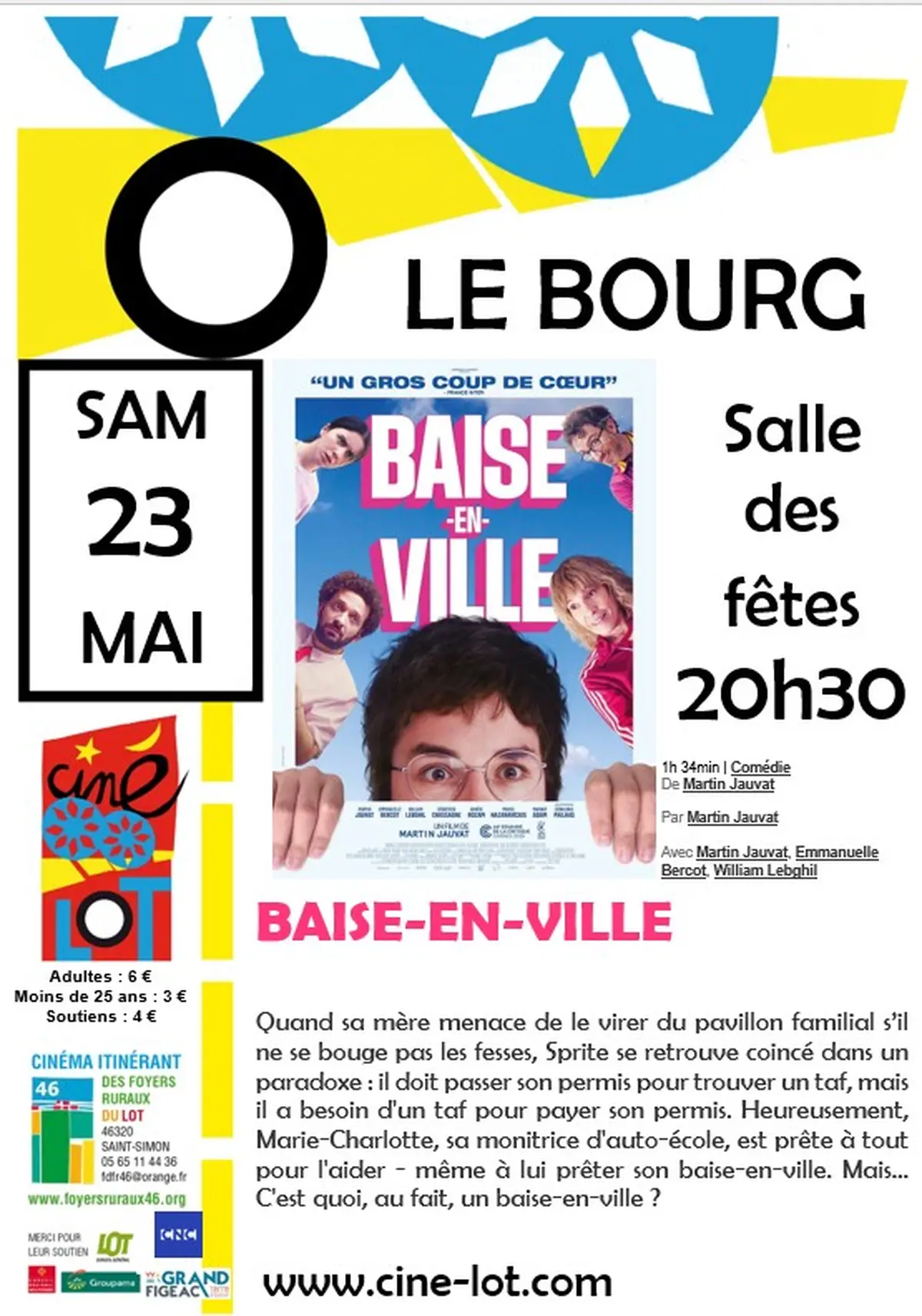 Ciné-lot  à Le Bourg :   Baise en ville