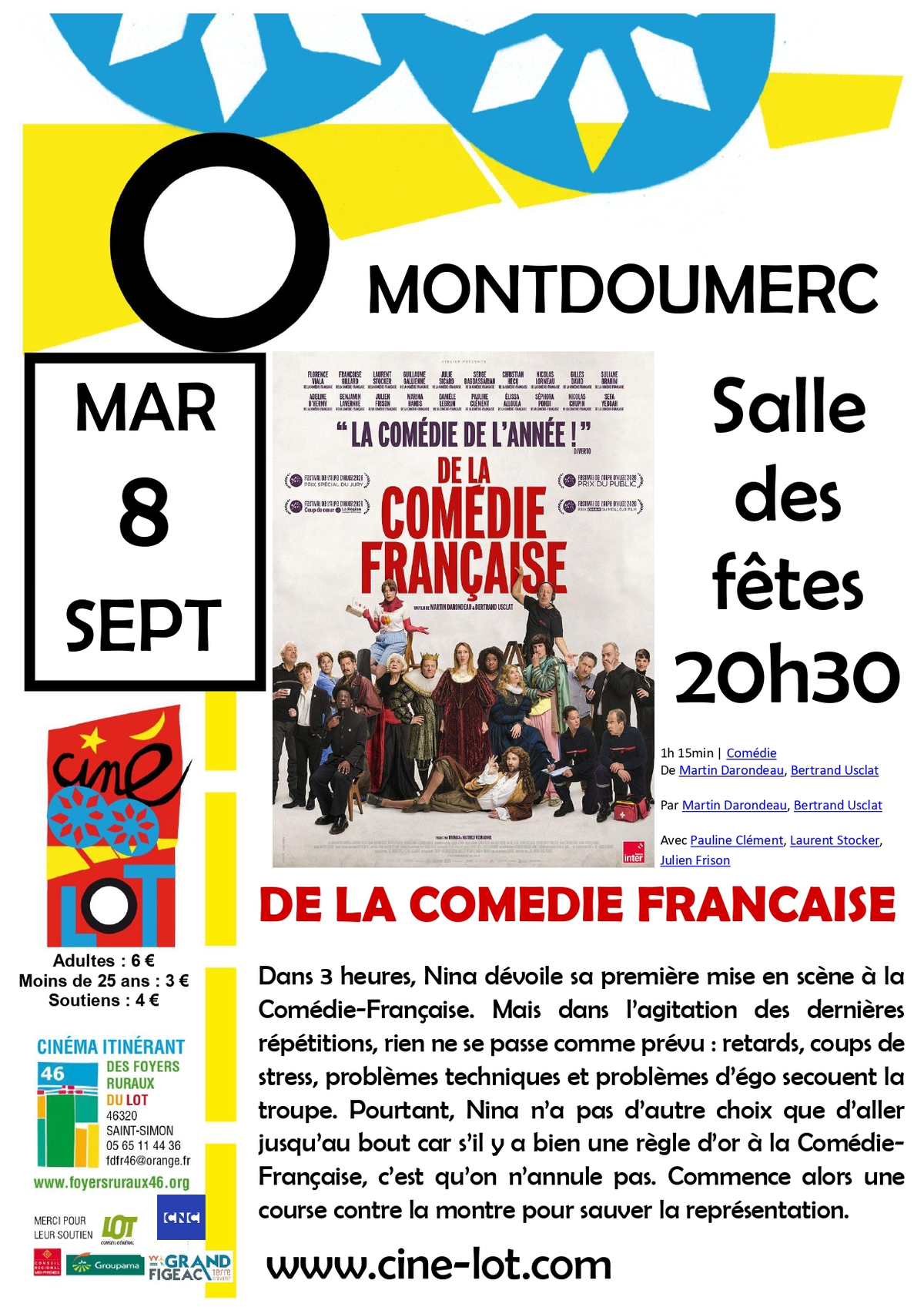 Ciné-Lot : De la Comédie française