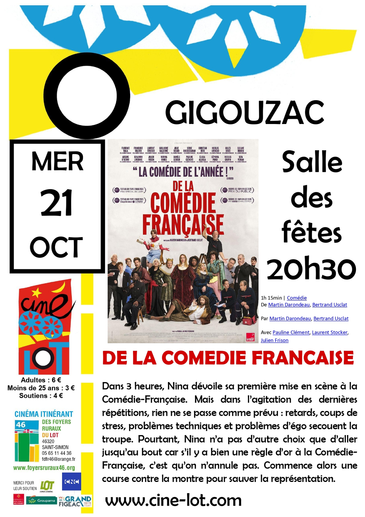 Ciné-Lot : De la comédie française