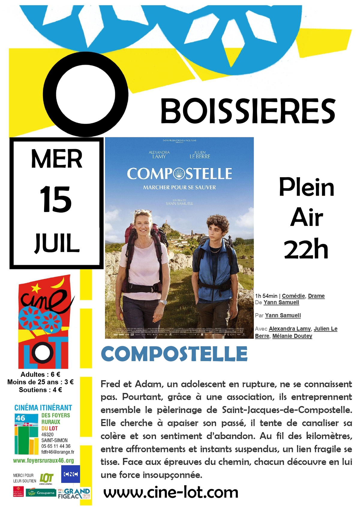 Ciné-Lot en plein air : Compostelle