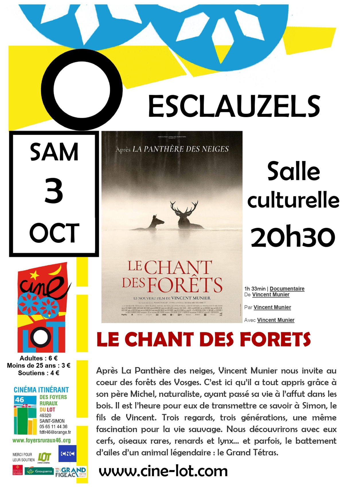 Ciné-Lot : Le chant des forêts