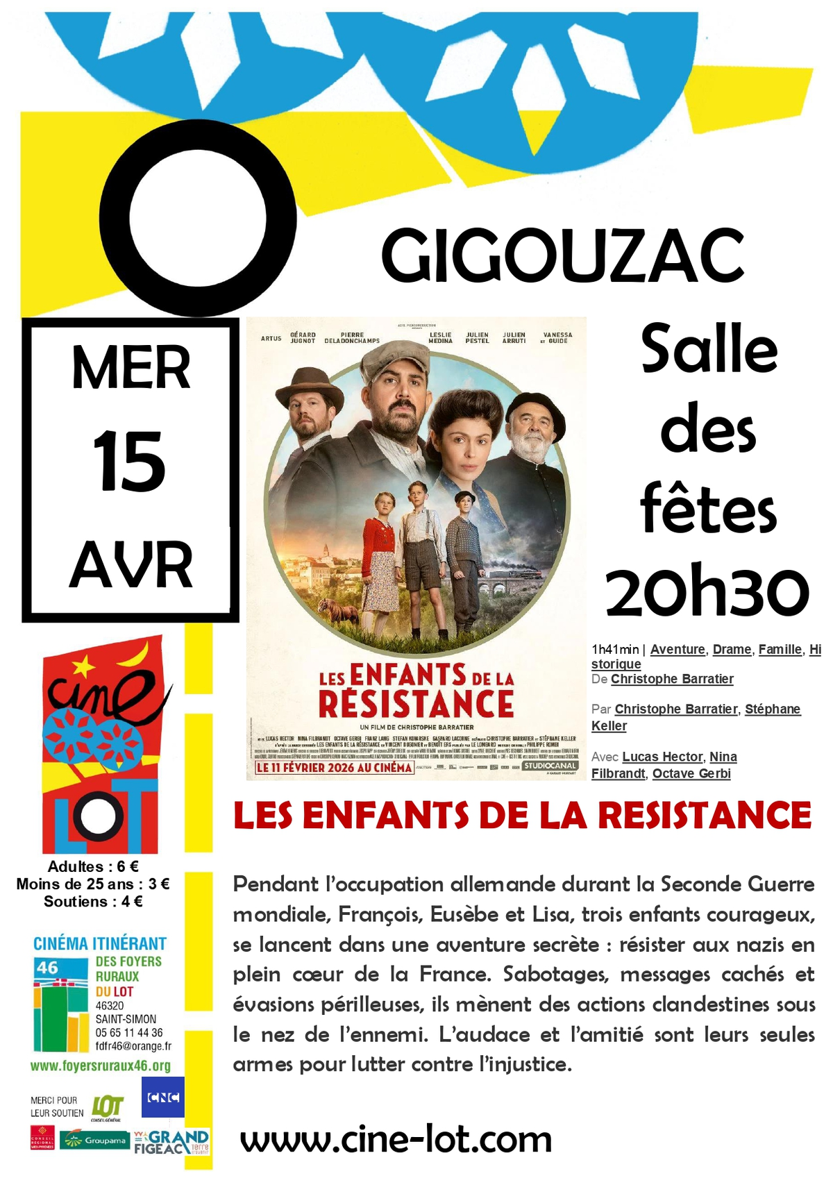 Ciné-Lot : Les enfants de la résistance