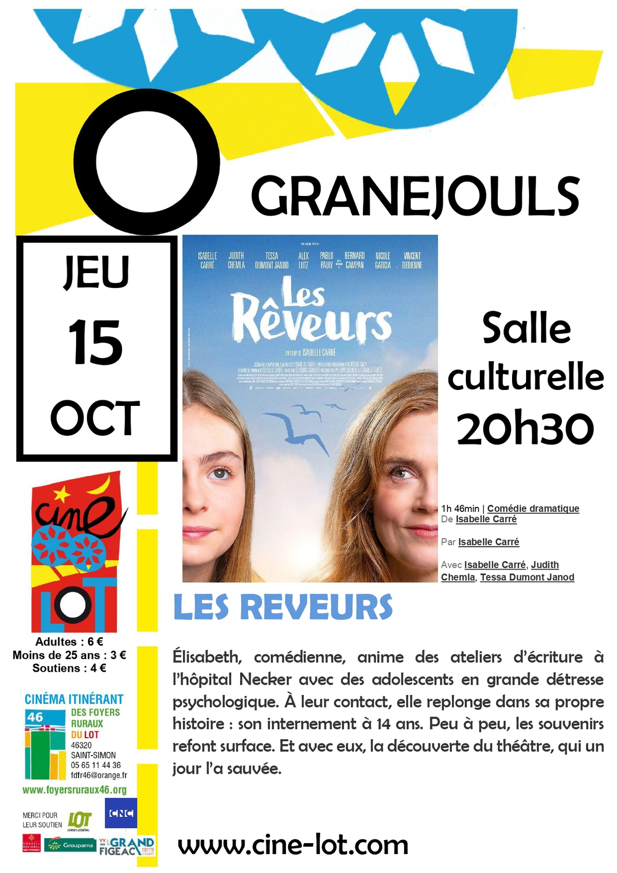 Ciné-Lot : Les Rêveurs à Granéjouls