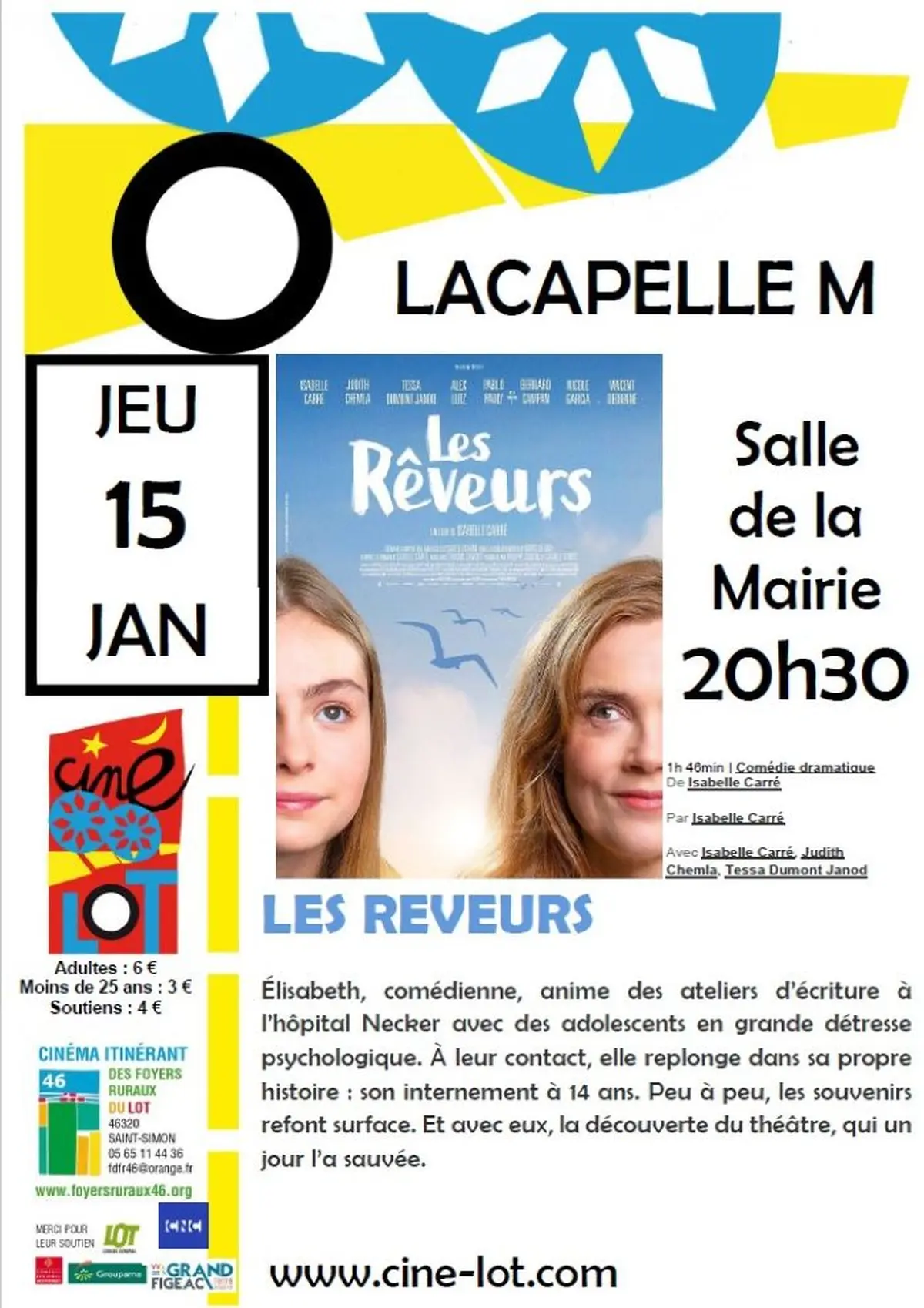 Ciné-Lot Les rêveurs à Lacapelle-Marival