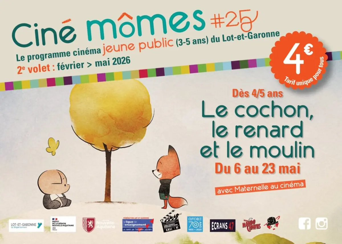 Ciné Mômes : Le cochon, le renard et le moulin