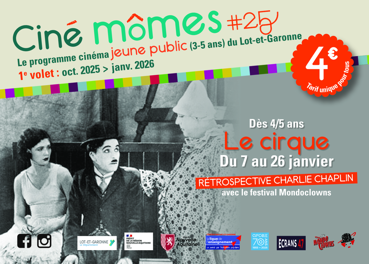 Ciné-Mômes : Rétrospective Charlie Chaplin - Le Cirque