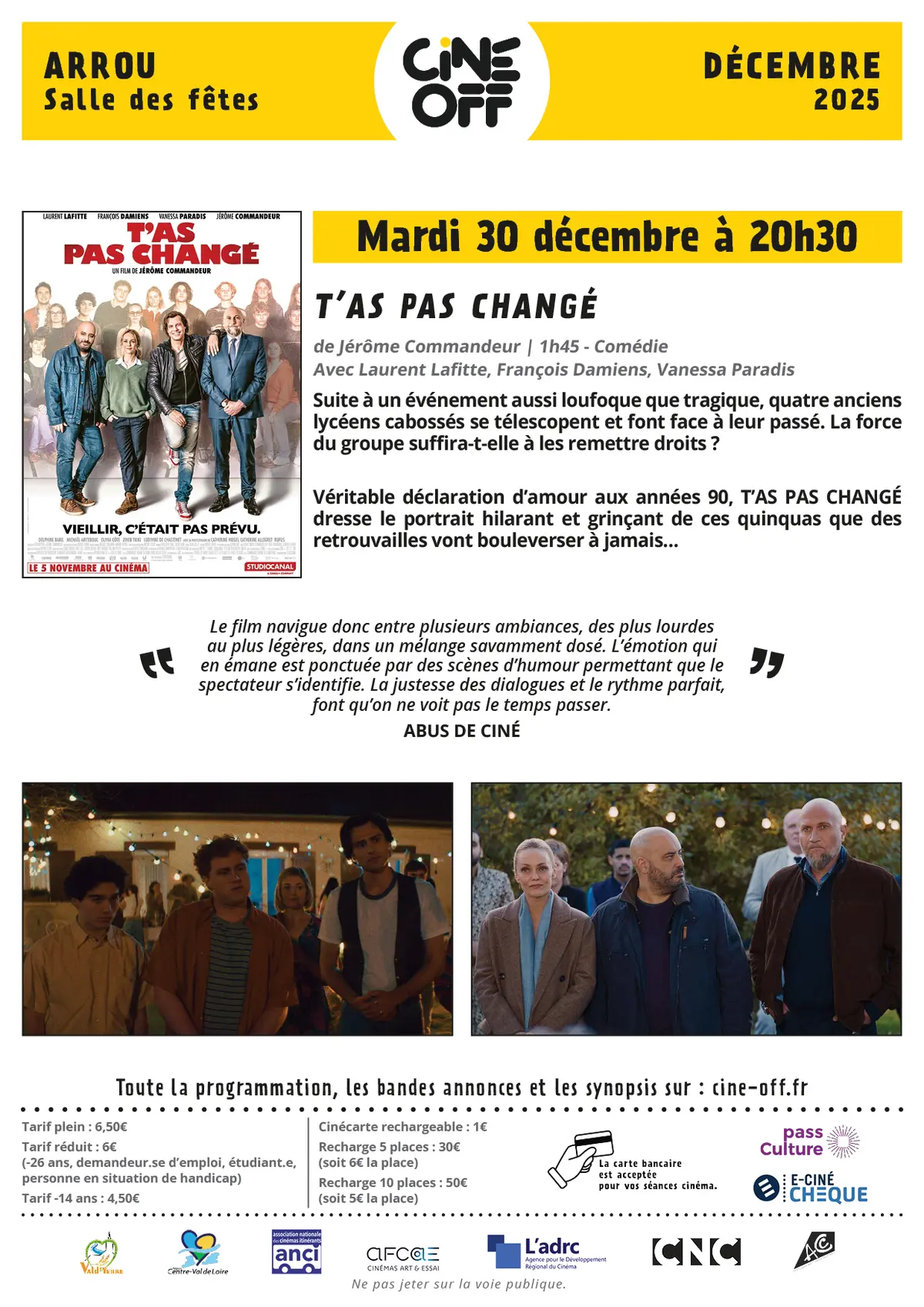 Ciné Off - T'as pas changé