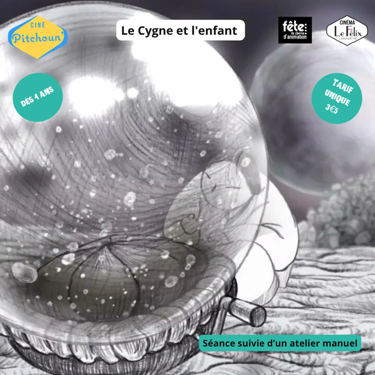 Ciné Pitchoun Le Cygne et l'enfant