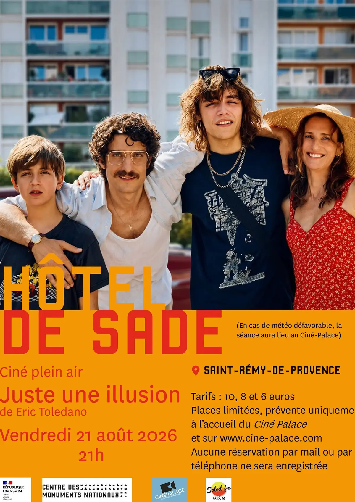 Ciné plein air à l'Hôtel de Sade