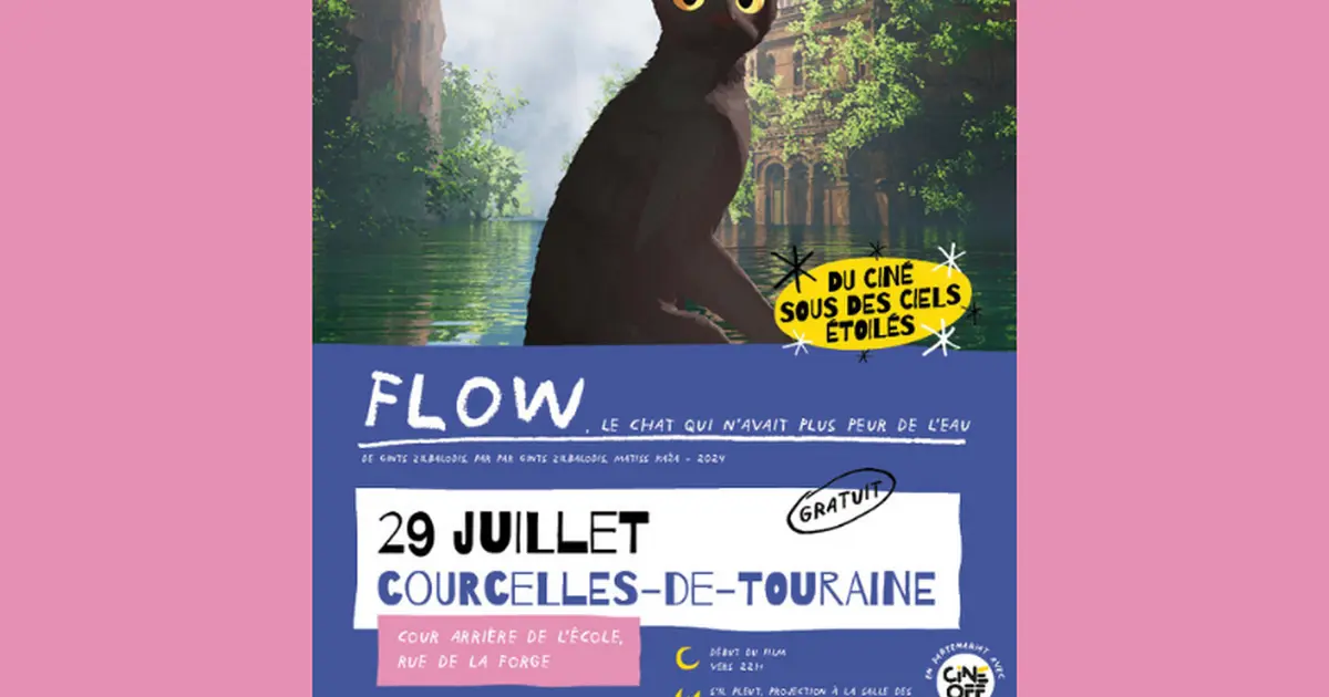 Ciné plein air "Flow, le chat qui n'avait plus peur de l'eau"