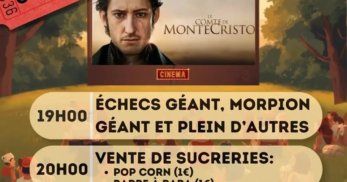 Ciné plein air : le Comte de Monte-Cristo