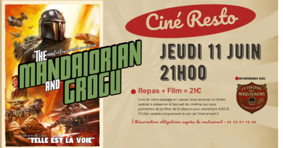 Ciné Resto - The Mandalorian and Grogu