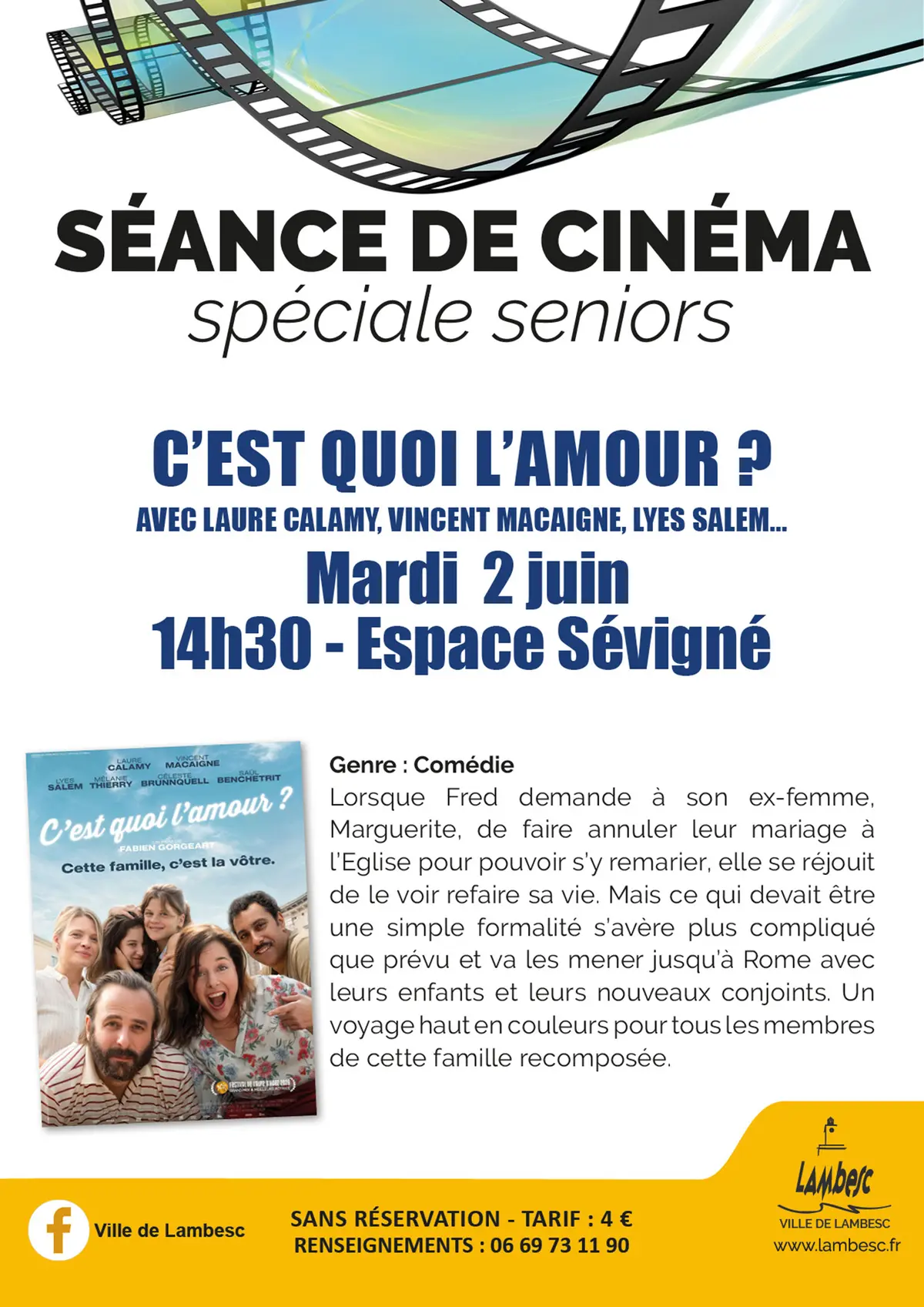 Ciné Seniors - C'est quoi l'amour ?