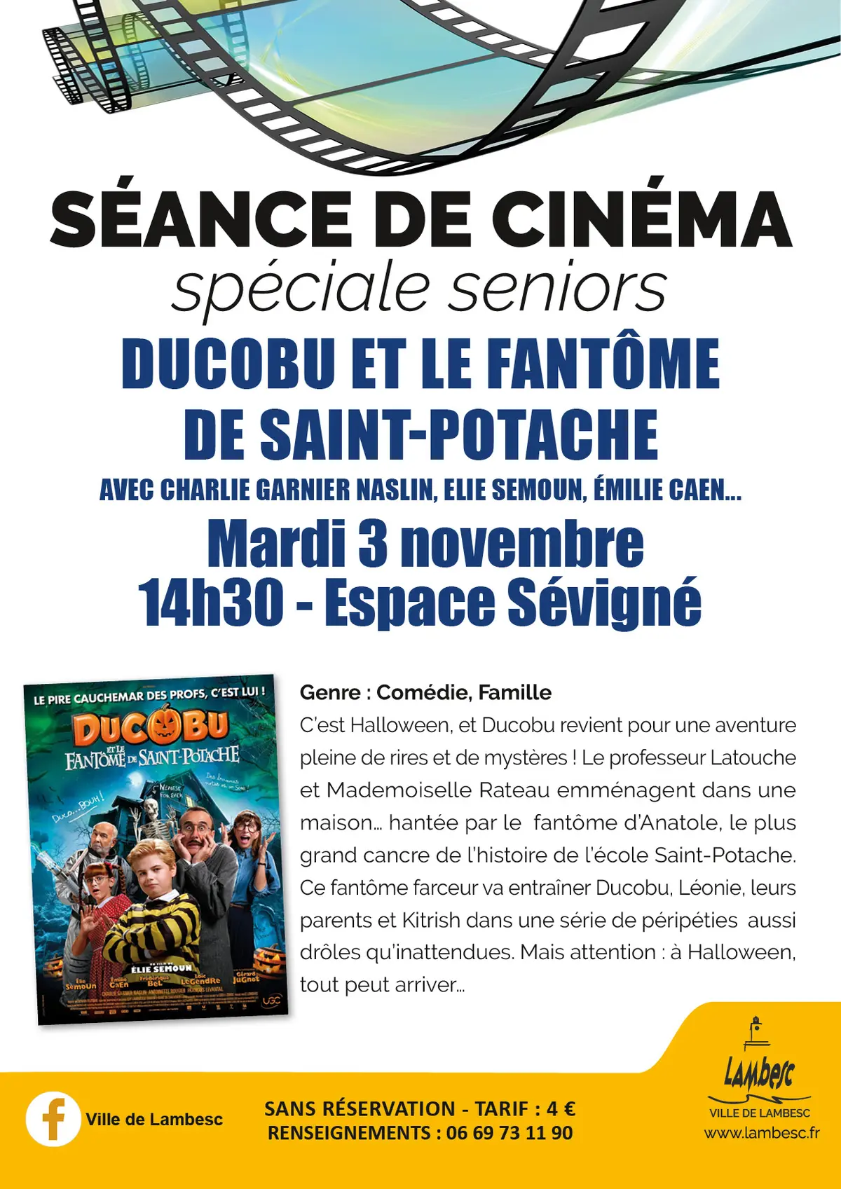 Ciné Seniors - Ducobu et le fantôme de Saint-Potache