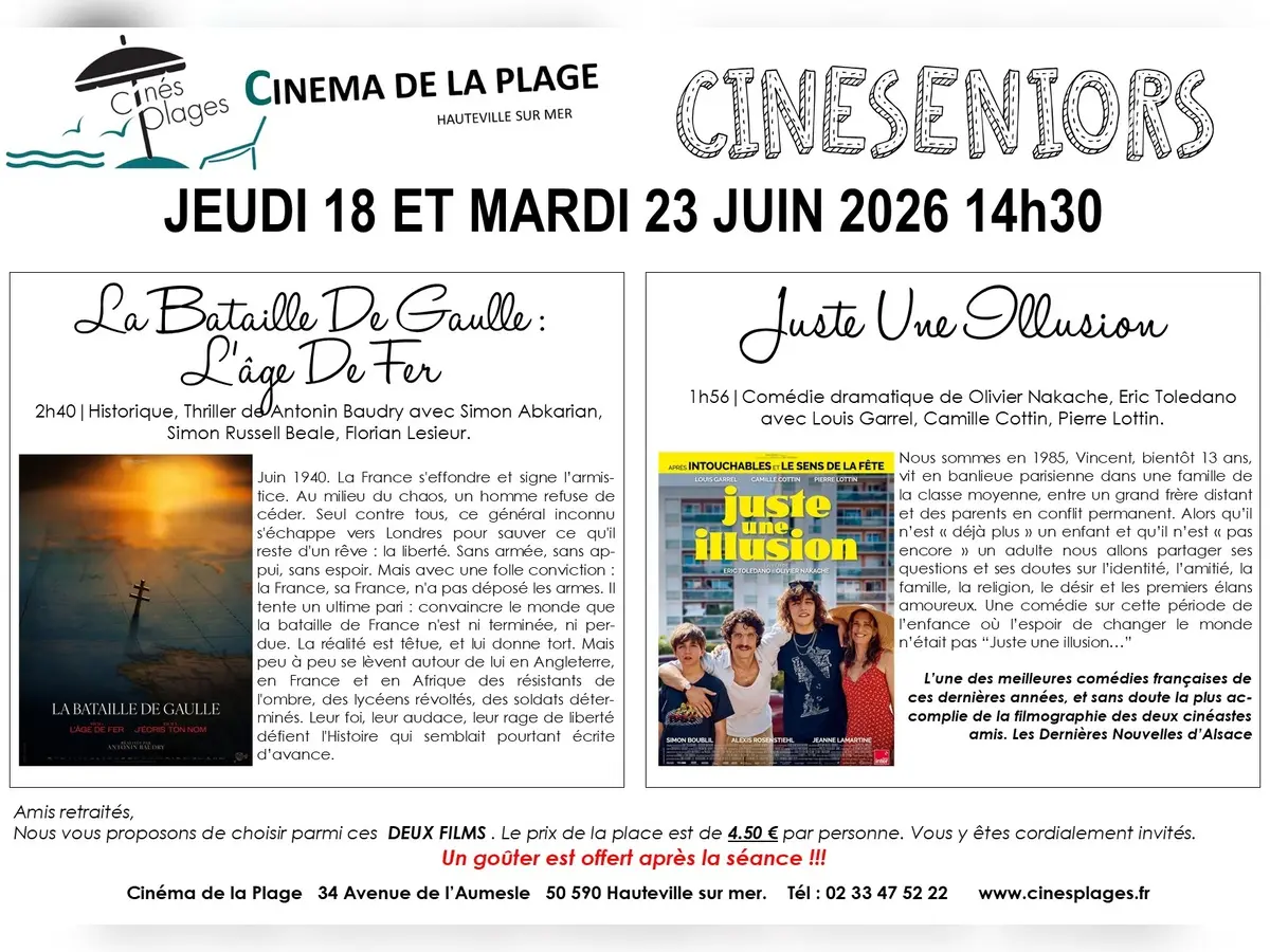 Ciné Seniors La Bataille de Gaulle - L'âge de fer ou Juste une illusion