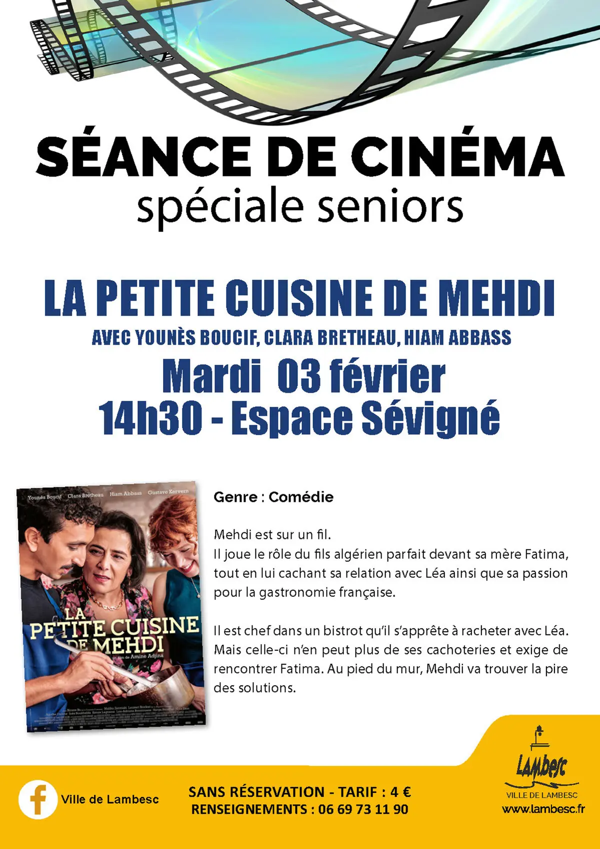 Ciné Seniors - La petite cuisine de Mehdi