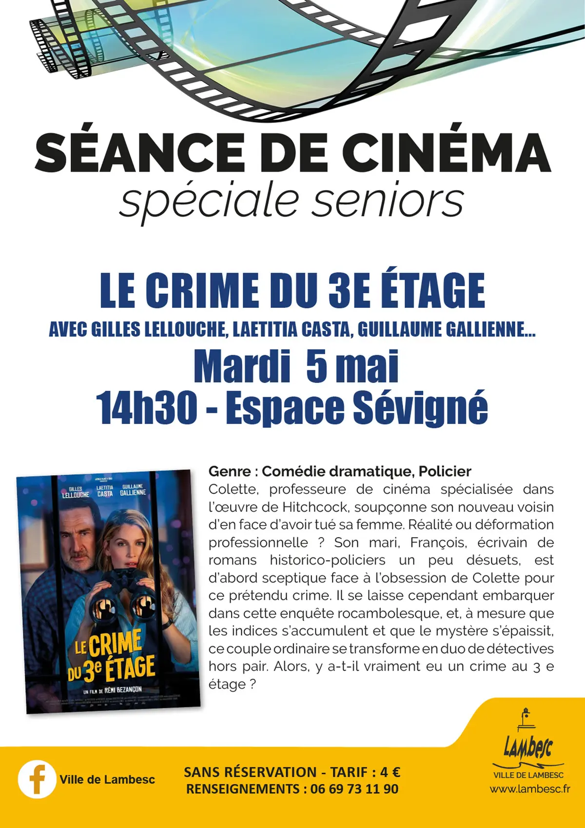 Ciné Seniors - Le crime du 3e étage