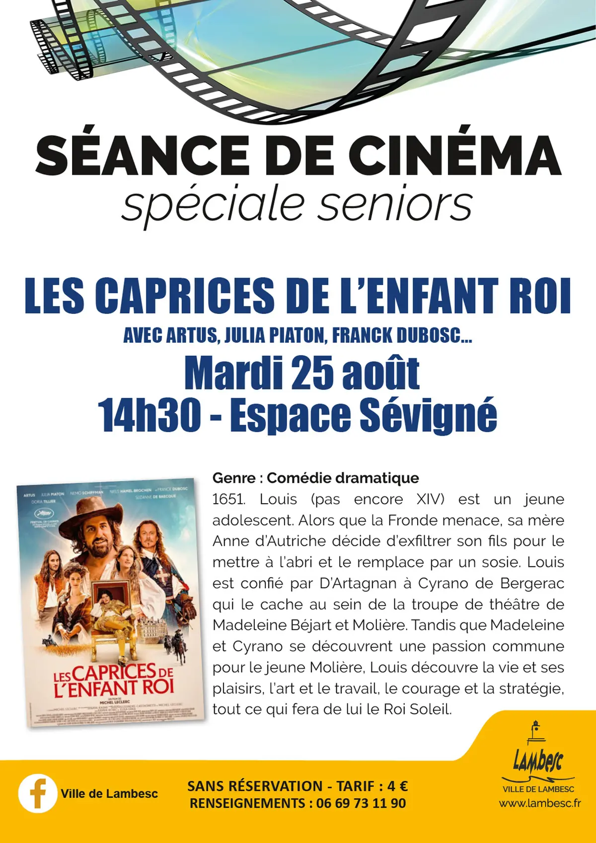 Ciné Seniors - Les Caprices de l’Enfant Roi