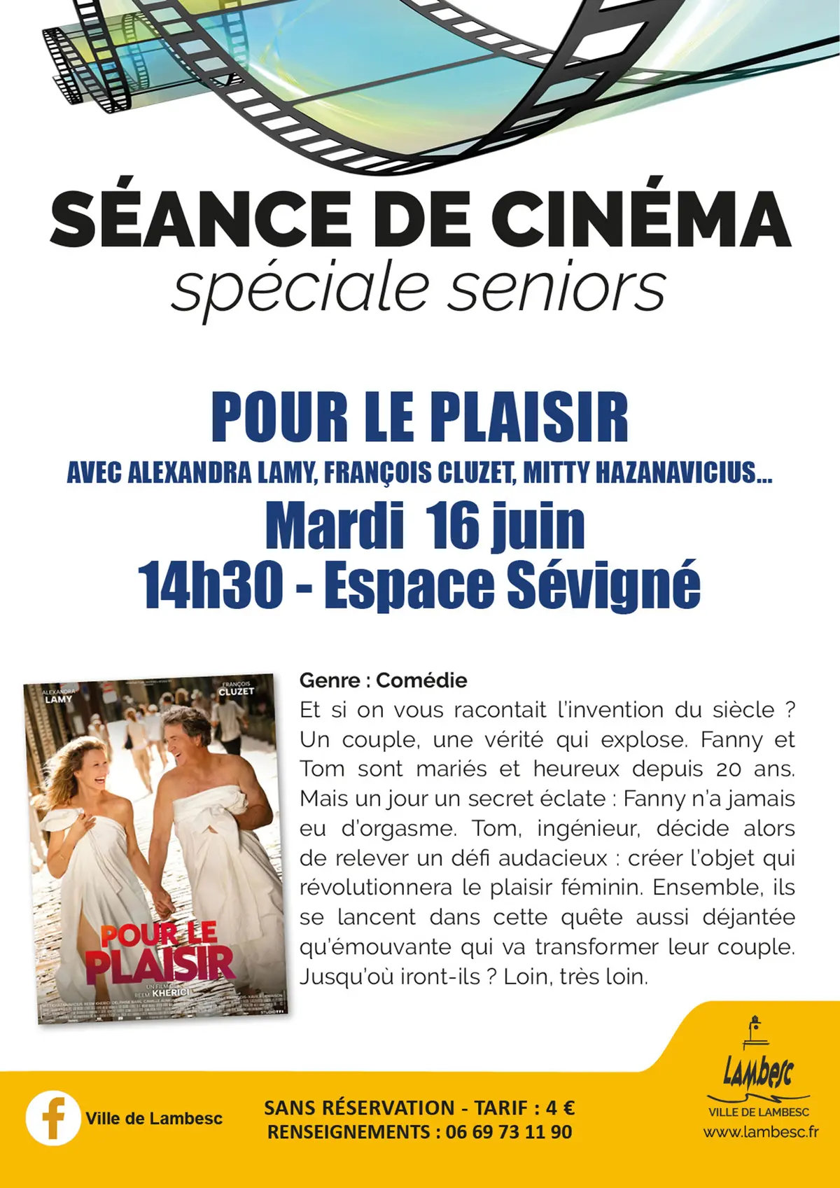 Ciné Seniors - Pour le plaisir
