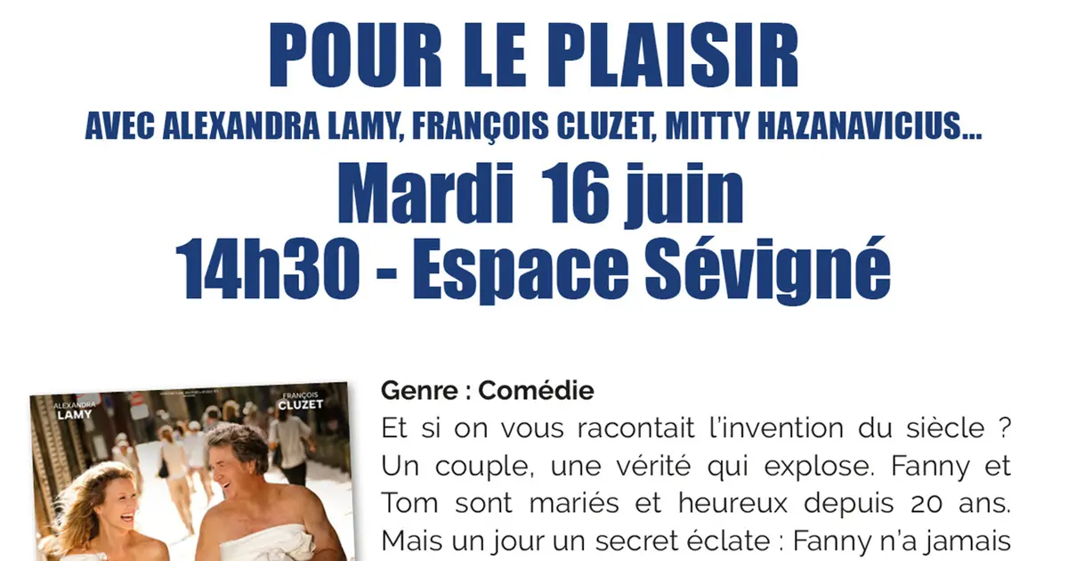Ciné Seniors - Pour le plaisir