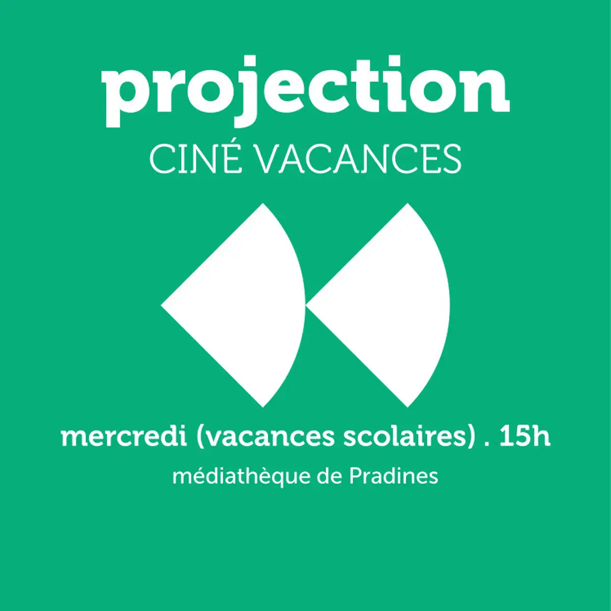 Ciné vacances à la médiathèque de Pradines