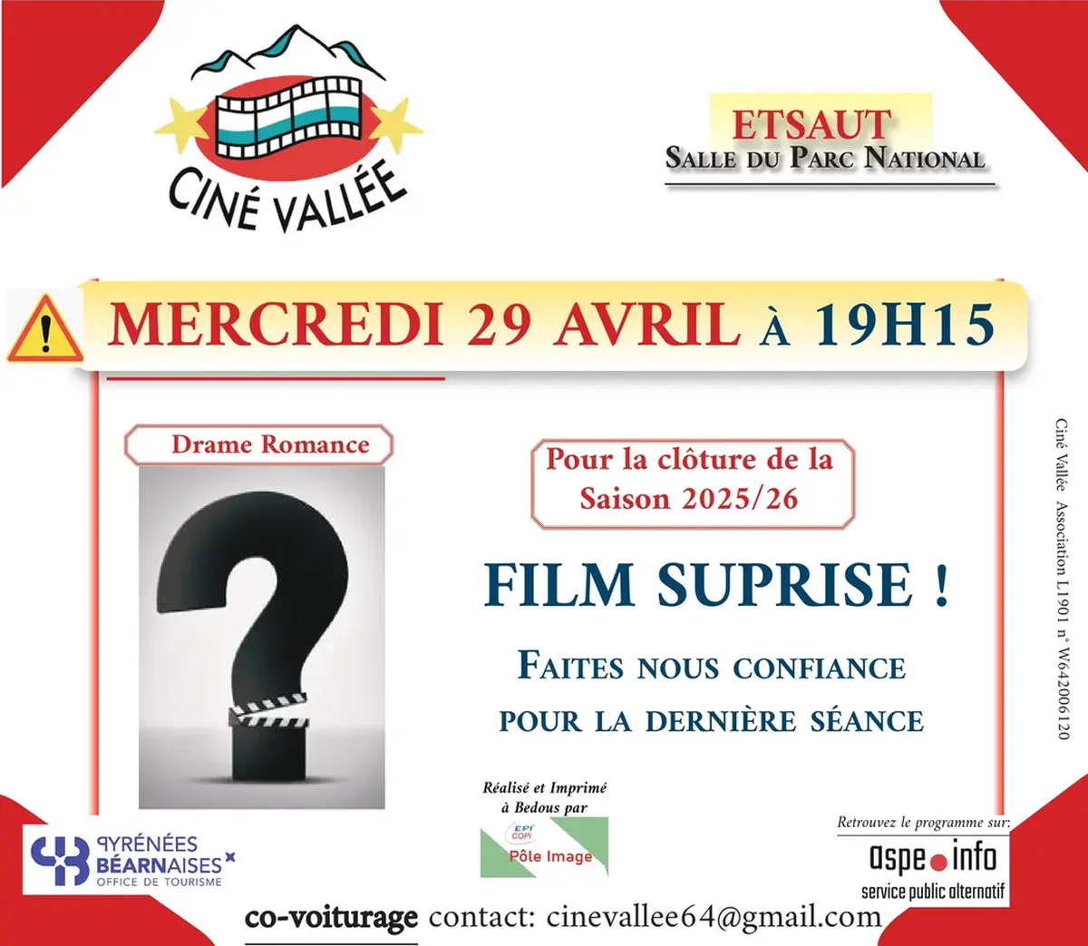 Ciné vallée - Film surprise