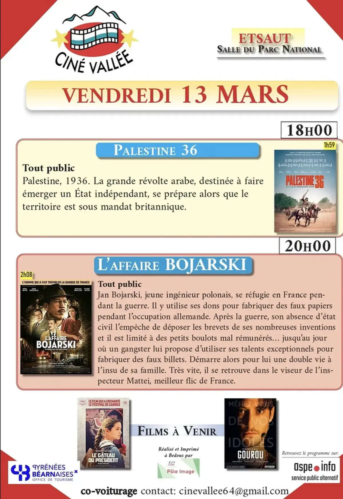 Ciné vallée - L'affaire Bojarski