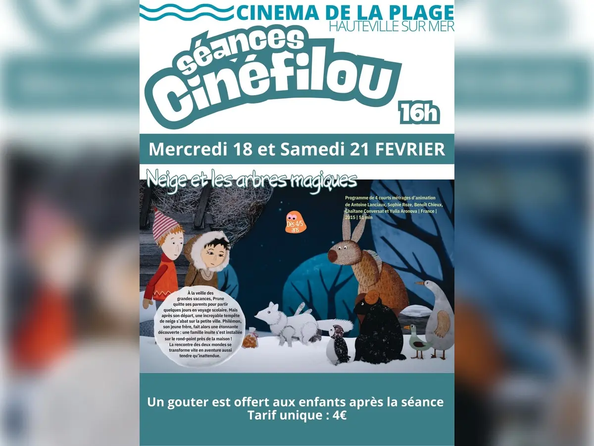 Cinéfilou Goûter Neiges et arbres magiques