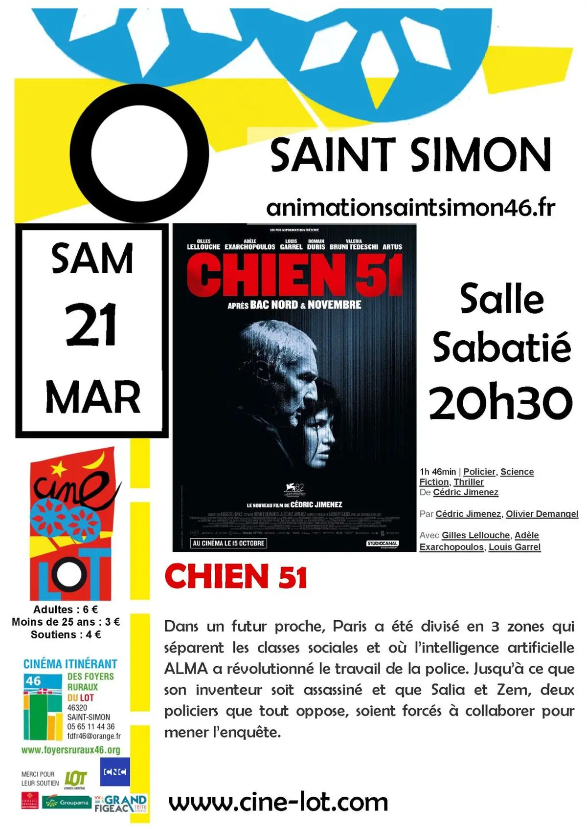 Cinélot à Saint-Simon : Chien 51