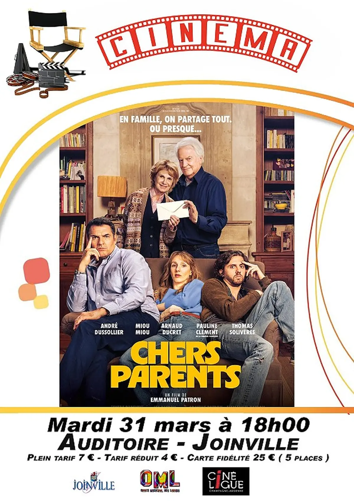 Cinéma à l'auditoire de Joinville - Chers parents