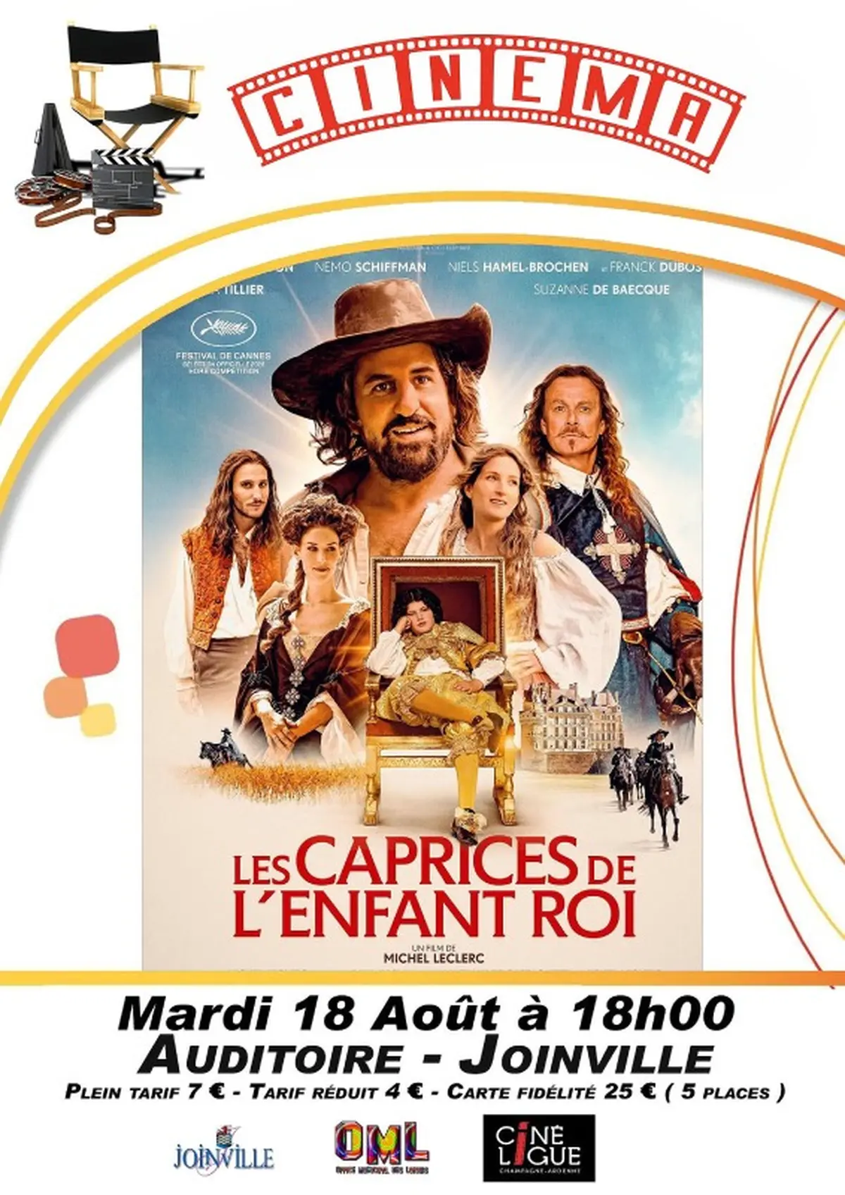 Cinéma à l'auditoire de Joinville - Les caprices de l'enfant roi