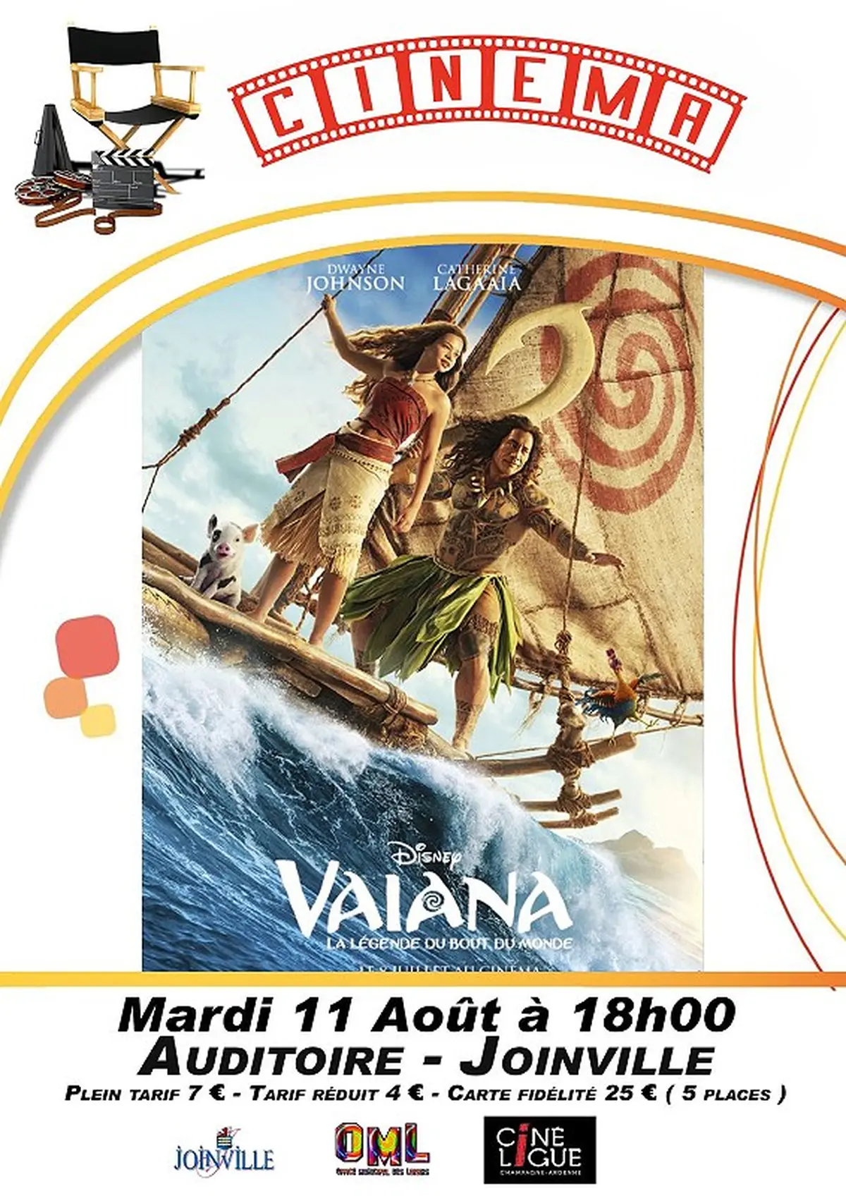 Cinéma à l'auditoire de Joinville : Vaïana