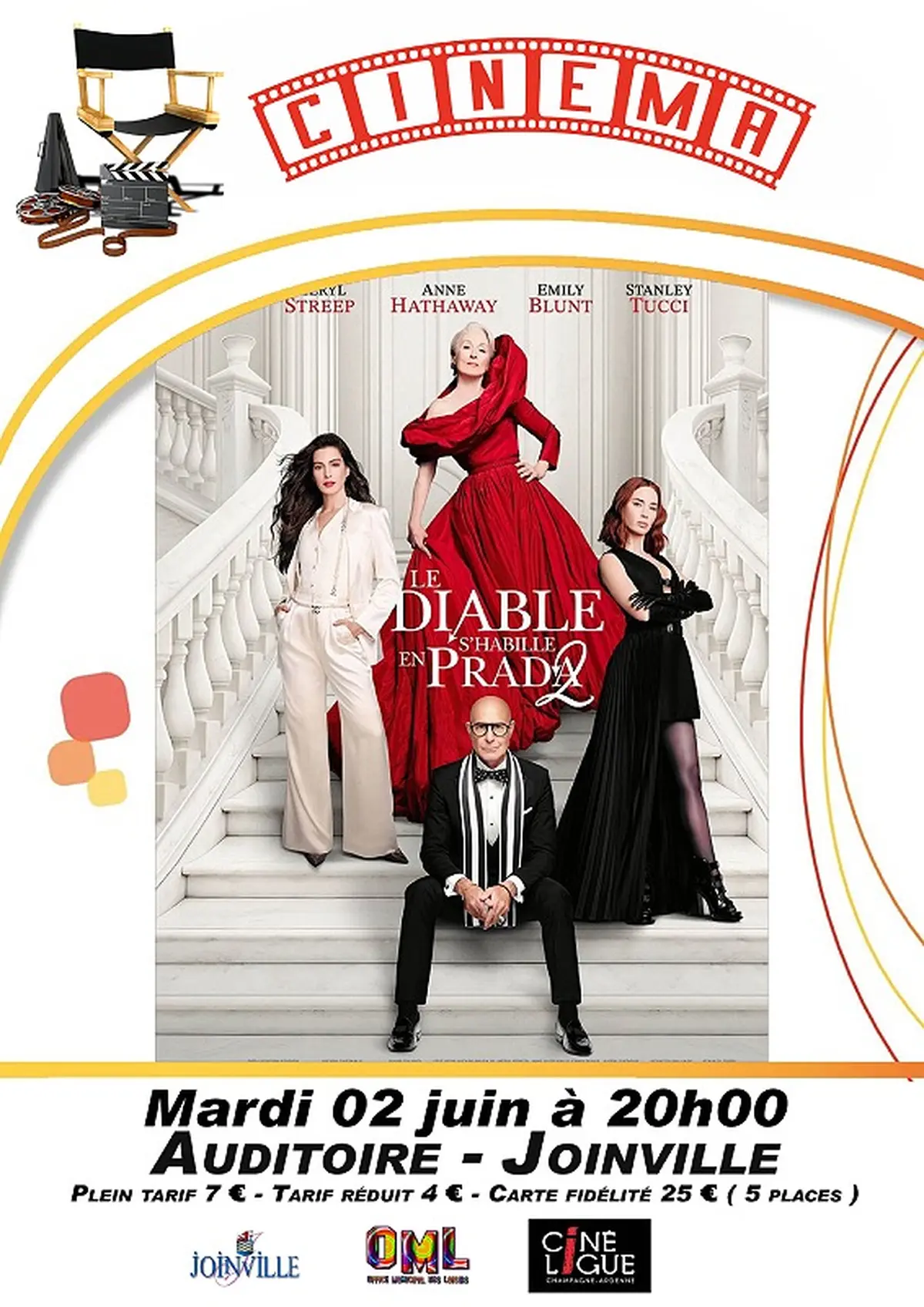 Cinéma à l'auditoire - Le diable s'habille en prada 2