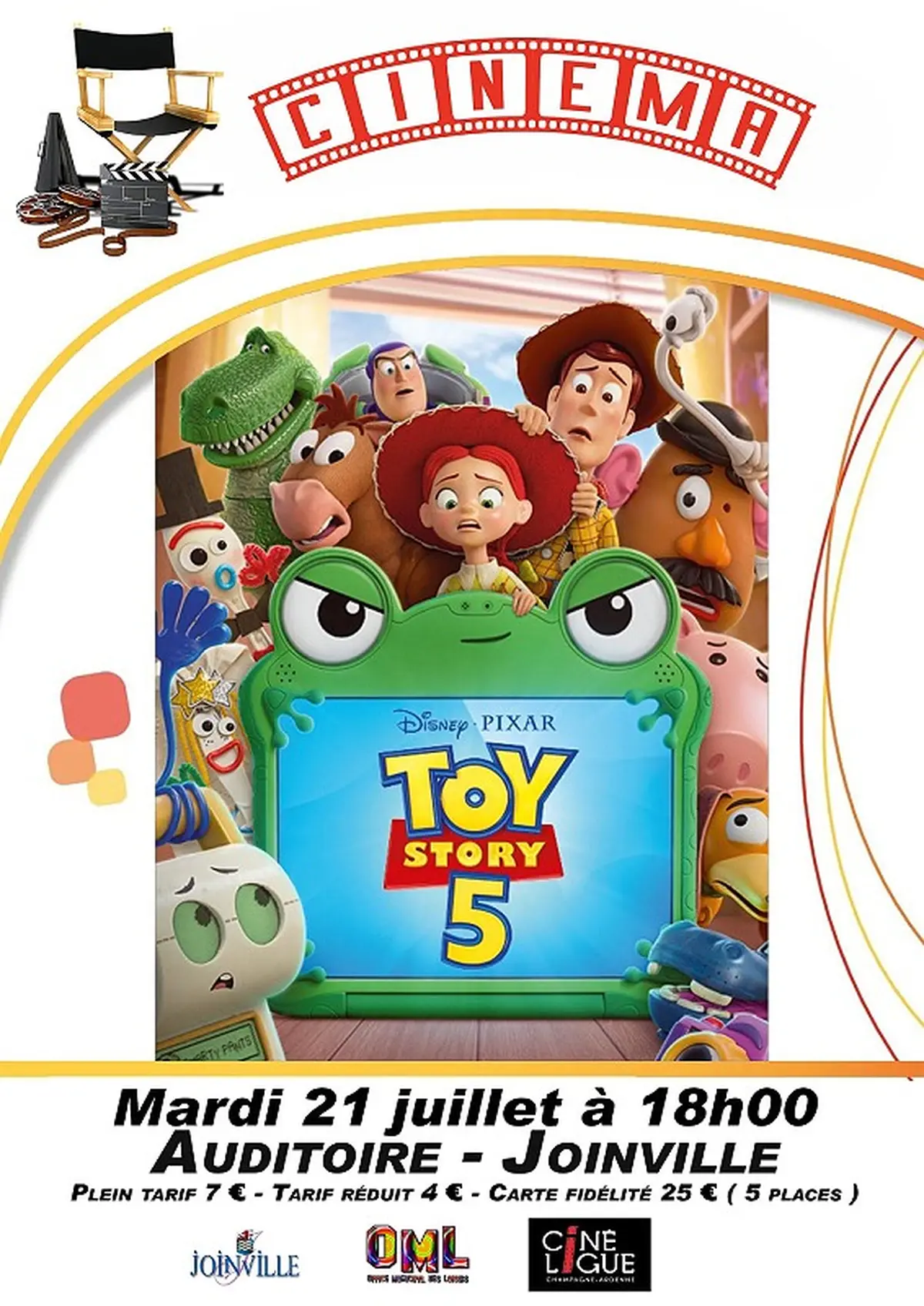 Cinéma à l'auditoire - Toy Story 5