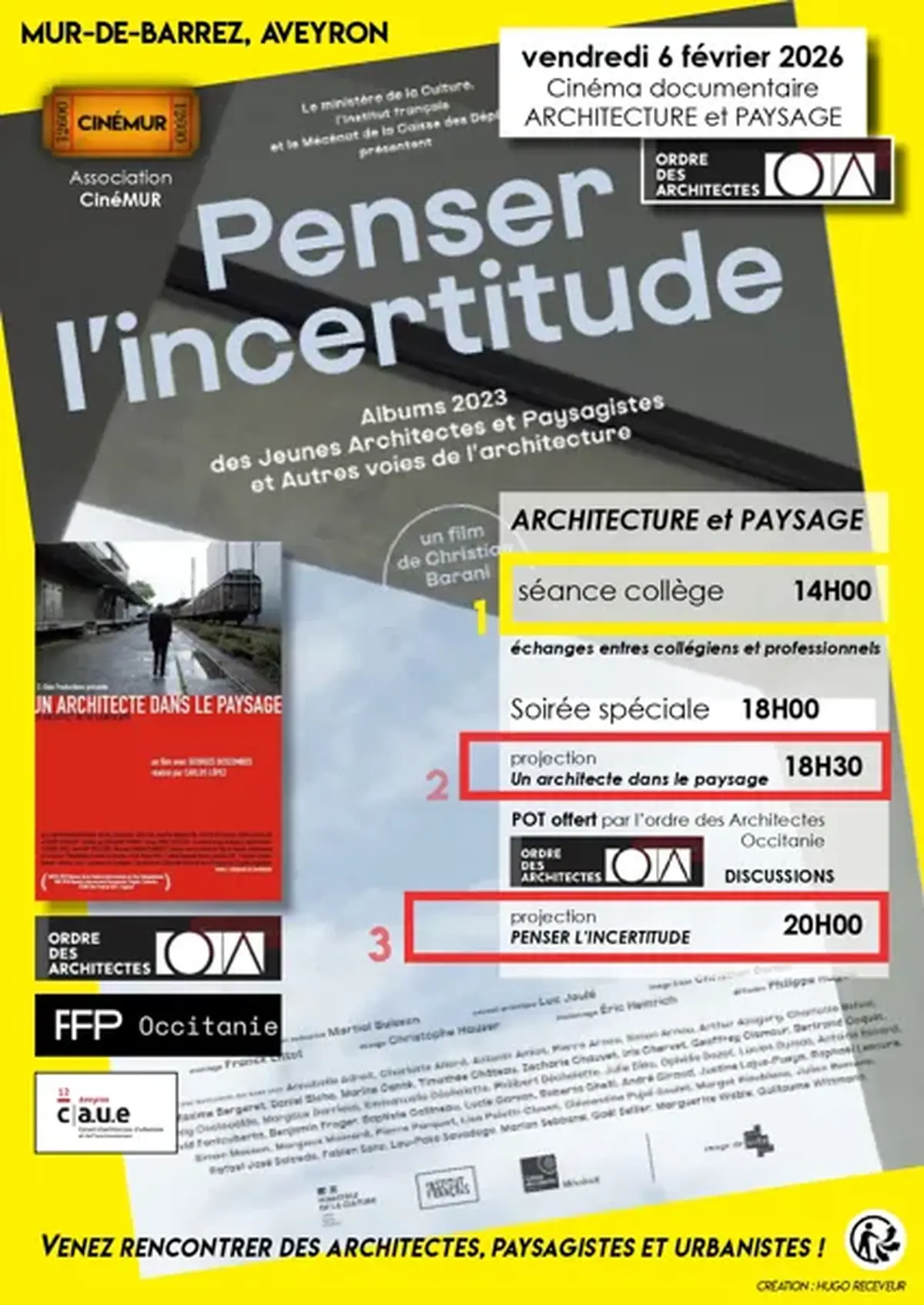 Cinéma documentaire : Soirée spéciale Architecture et paysage