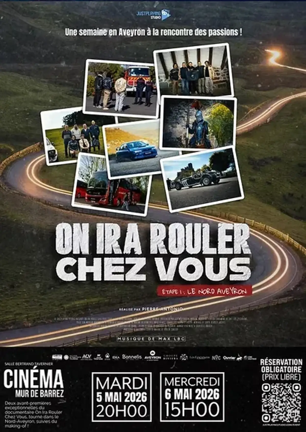 Cinéma documentaire : Soirée spéciale Avant première On ira rouler chez vous - étape 1 : le nord Aveyron