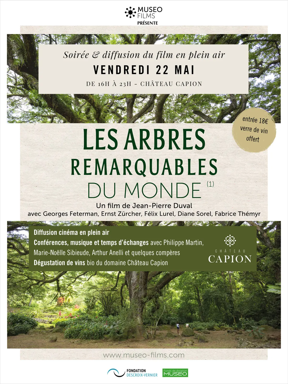Cinema En Plein Air Arbres Au Chateau Capion