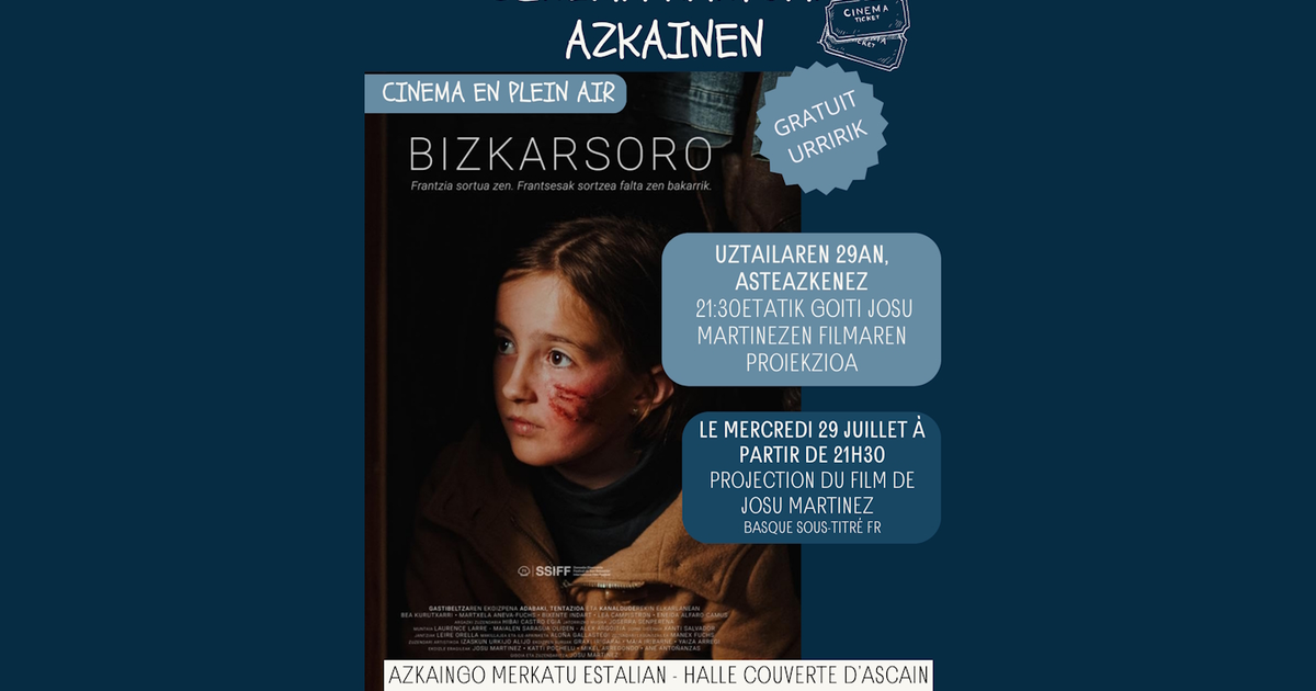 Cinéma en plein air : Bizkarsoro (basque, sous-titré français)